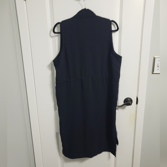 ZARA Navy Sleeveless Long Vest - Picture 4 of 9